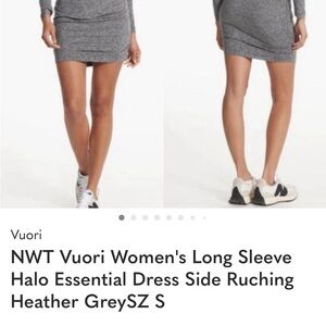 Vuori Heather Gray Long Sleeve Dress